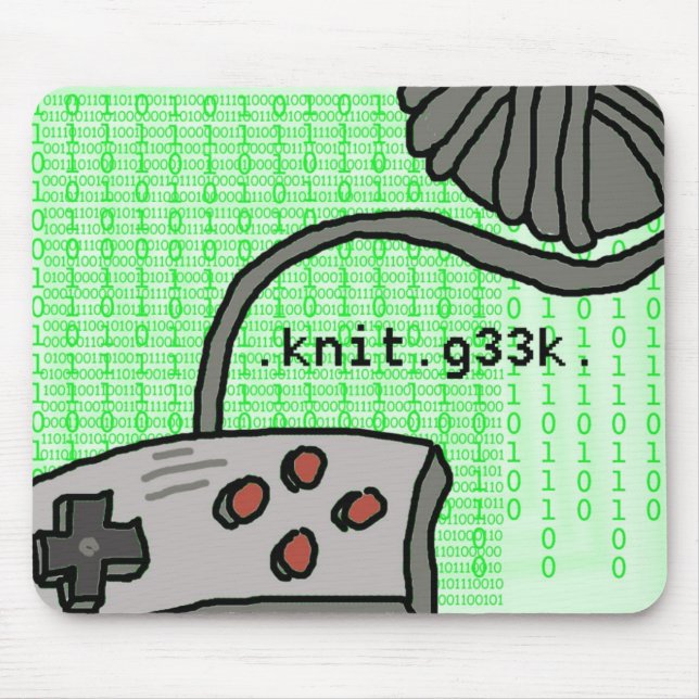 .knit.g33k-mousepad musmatta (Framsidan)