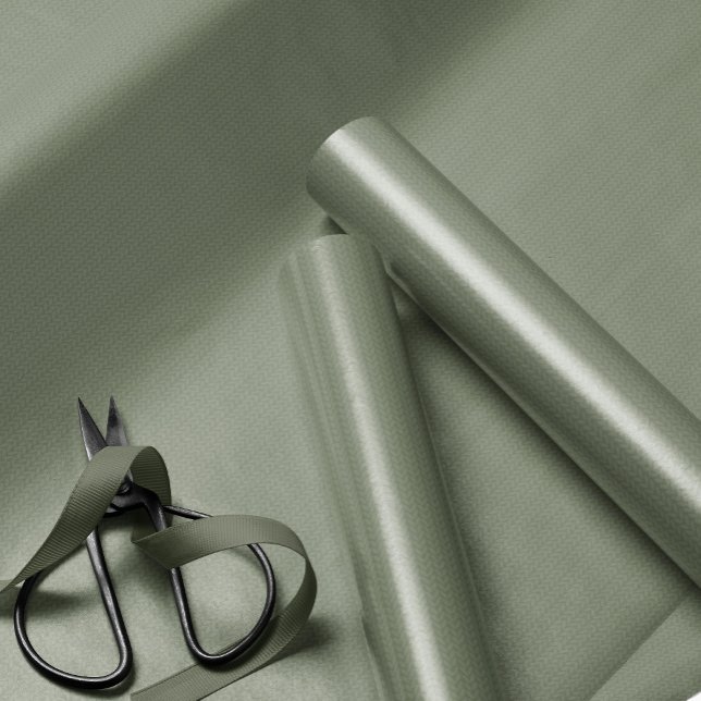 Knit pattern simple sage green Christmas holiday Presentpapper (Skapare uppladdad)