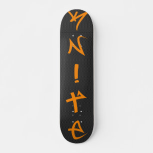 Knite- kolfiber mini skateboard bräda 18,7 cm