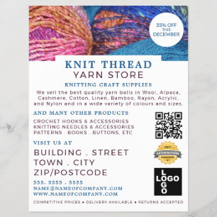 Kniting Bundles, Knitting Store, Garnbutik Reklamblad