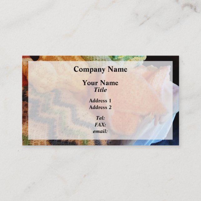 Kniting for Baby Visitkort (Framsida)