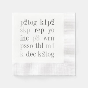 KNITING ORD myntade Pappra blöjor Pappersservett