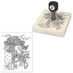 KNITKT PRESENTER 4" x 5" Rubber Frimärke / Lodrät Stämpel