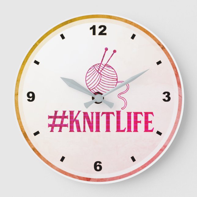#KNITLIFE Väggur (Framsida)