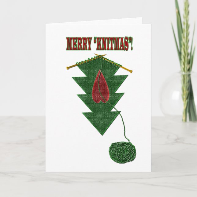 KnitmasTree Helgkort (Framsida)