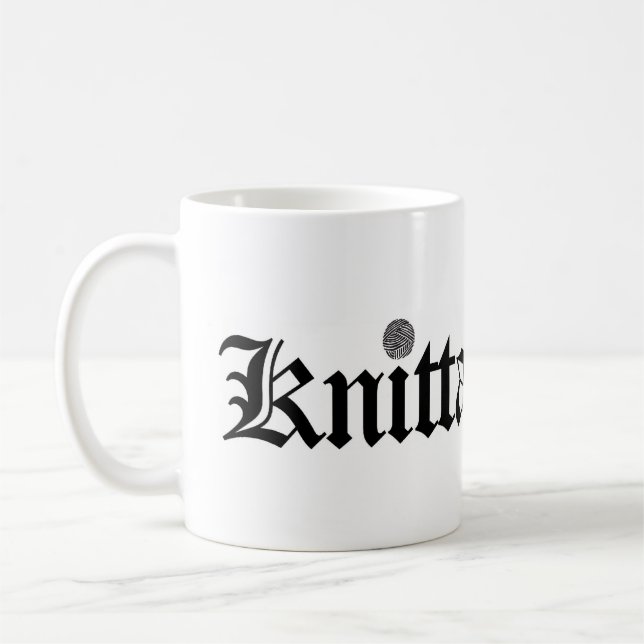 Knitta mugg för 4 liv (Vänster)