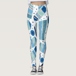 Knittade vinterkläder: Mysiga sömlösa Mönster. Leggings
