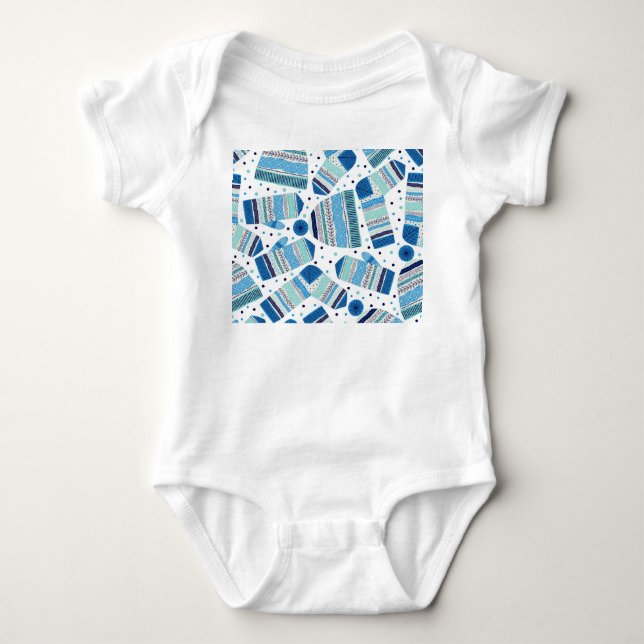 Knittade vinterkläder: Mysiga sömlösa Mönster. T Shirt (Framsida)