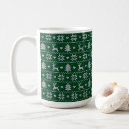 Knitted seamless Christmas pattern Kaffemugg