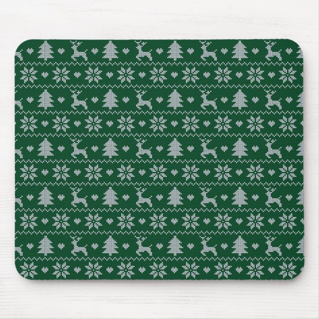 Knitted seamless Christmas pattern Musmatta (Framsidan)