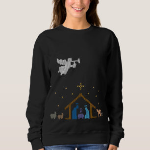 Knitten Ntivity Ugly jul Sweater Christian T Shirt