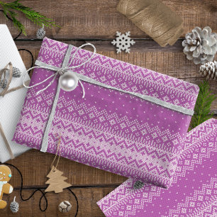 Knitten Stitch Mönster11 Orchid Rosa ID208 Presentpapper