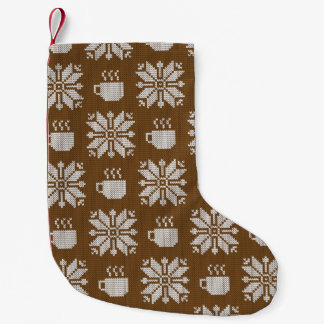 Knitten Winter: Decorative Tea Kopp Liten Julstrumpa