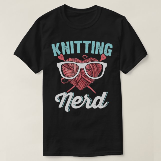 Knitter Granny Crochet Gift Funny Grandma Knitting T Shirt (Design framsida)