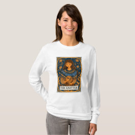 Knitter Knitting Tarot Theme T Shirt
