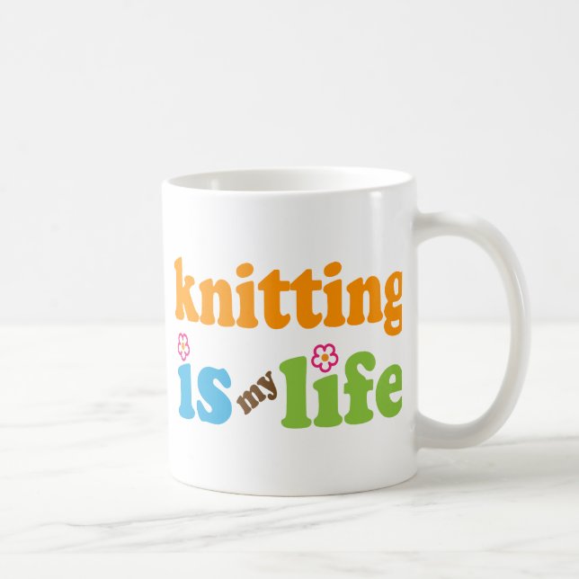 Knittergåvaflickor Kaffemugg (Höger)