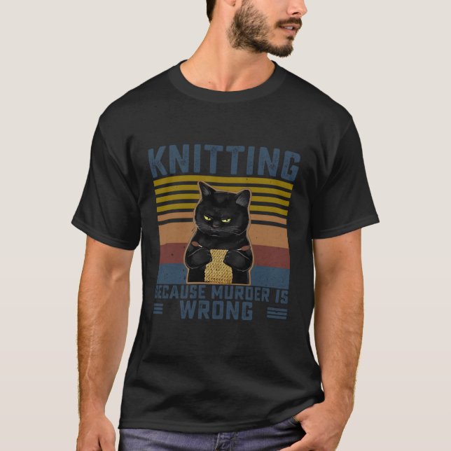Knittering eftersom det är fel att skriva Knitter T Shirt (Framsida)