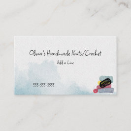 Knittering/korchethandgjorda Visitkort