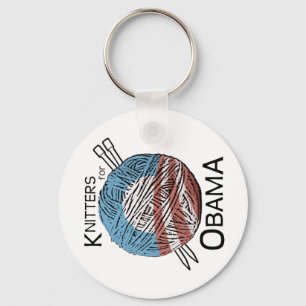 Knitters för Obama Keychain #1 Nyckelring