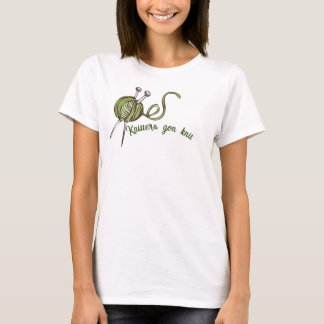 Knitters går och sticka lustig knitterskjorta t shirt