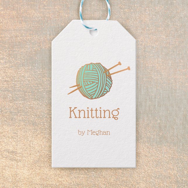 Knitters Knitting Yarn Gift Märkres Presentetikett (Skapare uppladdad)