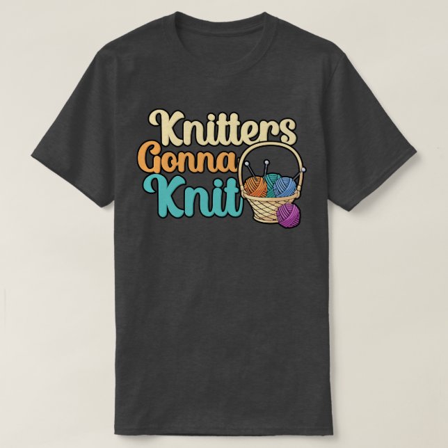 Knitters ska till sticka 1 t shirt (Design framsida)