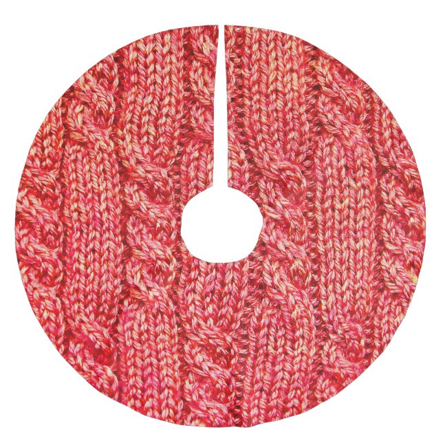 Knitting_016_by_JAMFoto Julgransmatta Borstad Polyester (Framsidan)