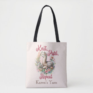 Knitting Alpaca Tygkasse