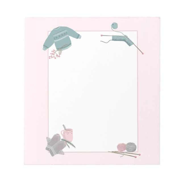 Knitting Anteckningsblock (Framsida)