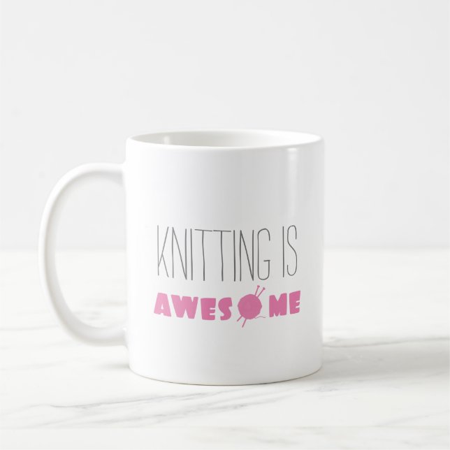 Knitting är Fantastisk Kaffemugg (Vänster)