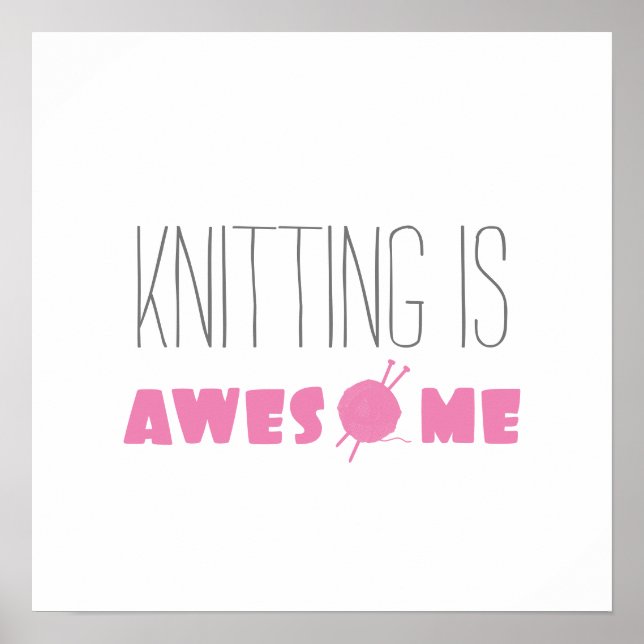 Knitting är Fantastisk Poster (Framsidan)