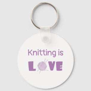 Knitting är Kärlek Nyckelring