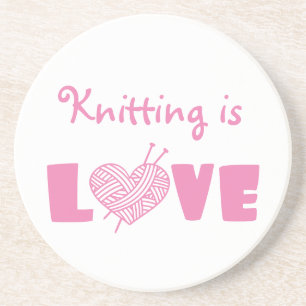 Knitting är Kärlek Underlägg