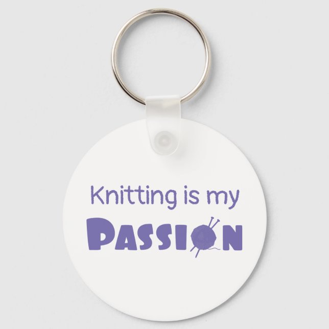 Knitting är min passion nyckelring (Framsida)