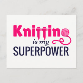 Knitting är min supermakt i Rosa Vykort