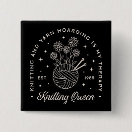 Knitting är mitt terapigarn som är på- och avbindn knapp