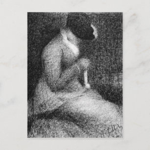 Knitting av Georges Seurat Vykort