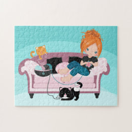 Knitting Away Pussel