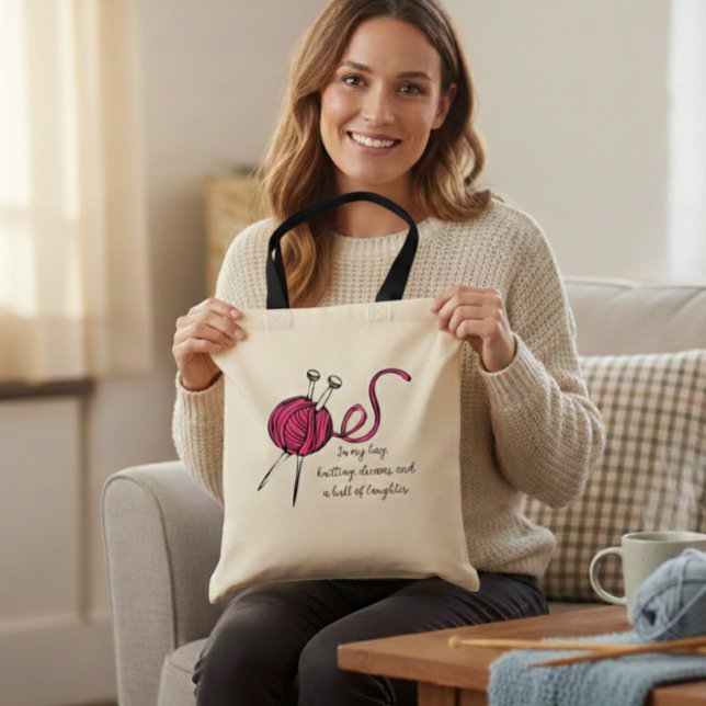  Knitting Bag,  for all knitting enthusiast Tygkasse (Skapare uppladdad)