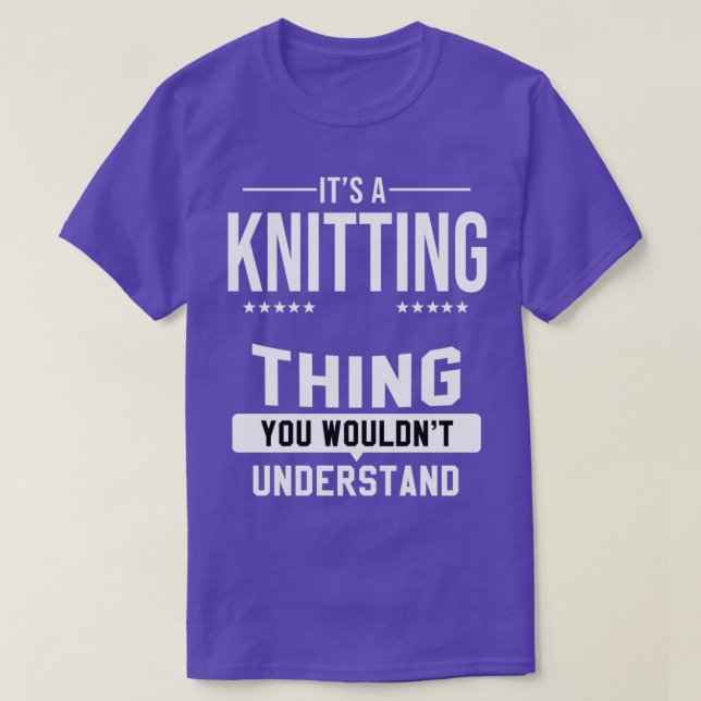 Knitting Crochet Yarn Knitter Sticka Crochetting T Shirt (Design framsida)