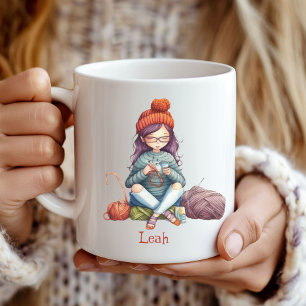Knitting/Crocheter Älskare Mugg