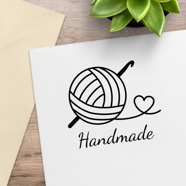 Knitting Crocheting-garn Handgjorda Stämpel (Skapare uppladdad)