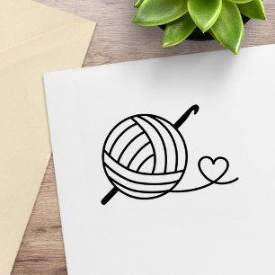 Knitting Crocheting-garn Stämpel