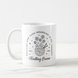 Knitting Drottning, lustiggargarn Kaffemugg