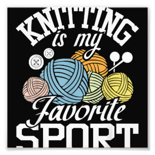 Knitting för att mord är fel fototryck