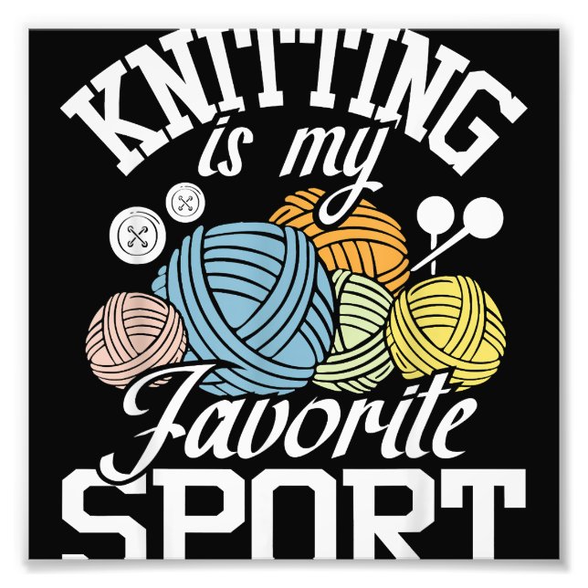 Knitting för att mord är fel fototryck (Framsidan)
