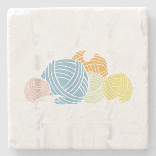 Knitting för att mord är fel stenunderlägg (Framsidan)