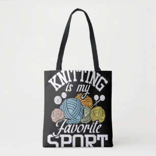 Knitting för att mord är fel tygkasse