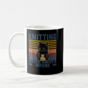 Knitting för att mordet är fel, att Älskare Kn klä Kaffemugg