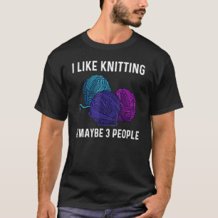 Knitting För manar Women Crochet-trådtråd T Shirt